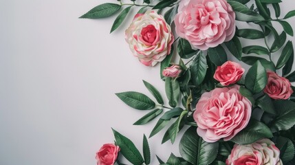 bouquet of pink roses