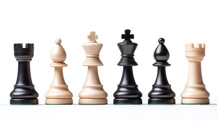 Elegant chess game queen and board strategy showcase minimalist studio setting artistic perspective