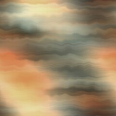 Earth strata blurry seamless pattern. Grunge ombre melange wallpaper for tie dye earthy abstract endless background. 