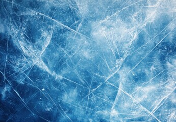 Obraz premium Detailed Abstract Texture of Ice Surface with Intricate Cracks and Patterns for Background or Design Purposes