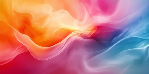 Obraz premium Thick smoke swirls across a glossy surface creating dramatic highlights and shadows with vibrant colors and ethereal effects