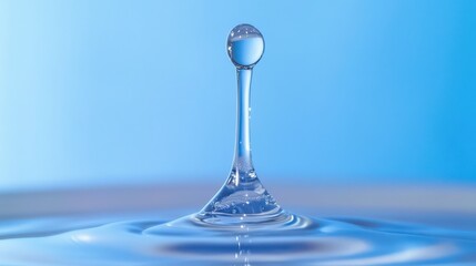 Close Up of a Single Droplet of Liquid Medication in Slow Motion