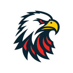 Obraz premium eagle head mascot logo vector illustration
