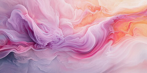 Abstract pink background. Paint streaks in water, dense paint texture
