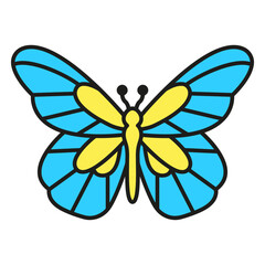 Butterfly Illustration: A vibrant illustration of a colorful butterfly. It captures the essence of nature's delicate beauty and graceful presence, ready to add a touch of whimsy and charm.