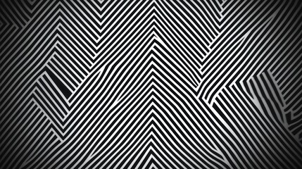 Abstract Black and White Zigzag Pattern Background for Modern Design Projects