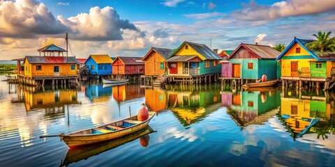 Nzulenzu Ghana: Vibrant Stilt Village, West Africa - High-Resolution Photo