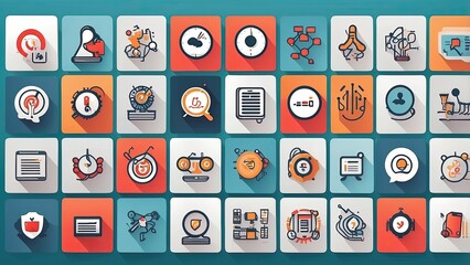 "Outline Web Icons Set: A Collection of Thin Line Icons for Search Engine Optimization"