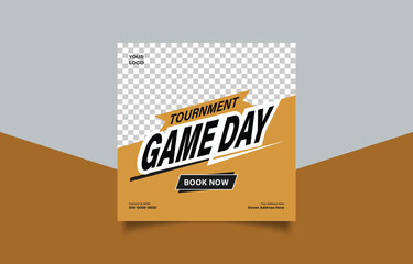 Tournament Game Day Event Promotion Flyer