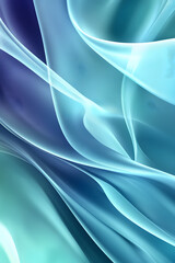 Fototapeta premium Gradient of cold tones, fusion of ice blue and turquoise, abstract background