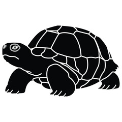   Tortoise outline vector illustration art book