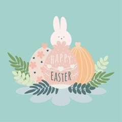 해피 부활절_토끼와 달걀