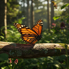 Obraz premium butterfly on flower