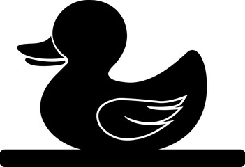  duck silhouette baby vector file svg black color beautiful design