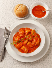 Chicken Stew with Homemade Tomato Sauce..