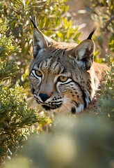 Fototapeta premium Iberian Lynx in the Underbrush