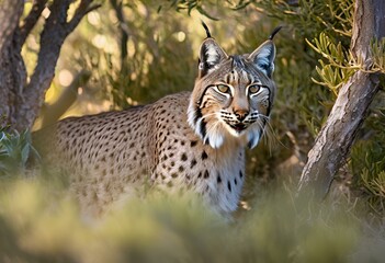 Obraz premium Iberian Lynx in the Underbrush