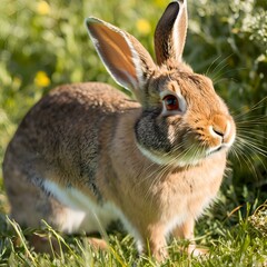 Fototapeta premium rabbit in a meadow