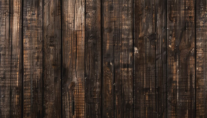 Fototapeta premium Dark wood texture. Wood background. Dark brown panel. 