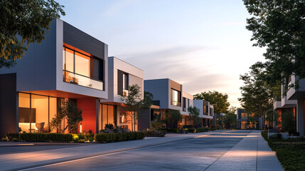 luxury modern residential villas, property listings for real estate market