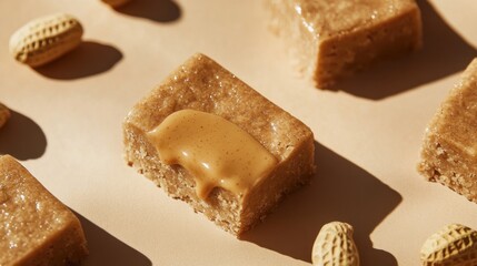 Delicious peanut butter bars, perfect for a sweet and nutty indulgence