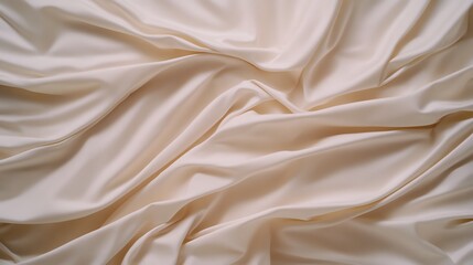Obraz premium Elegant Soft Satin Fabric Texture with Gentle Waves and Smooth Surface Ideal for Background or Design