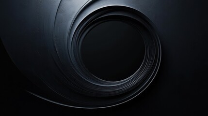 Animation of circle moving on black background.
