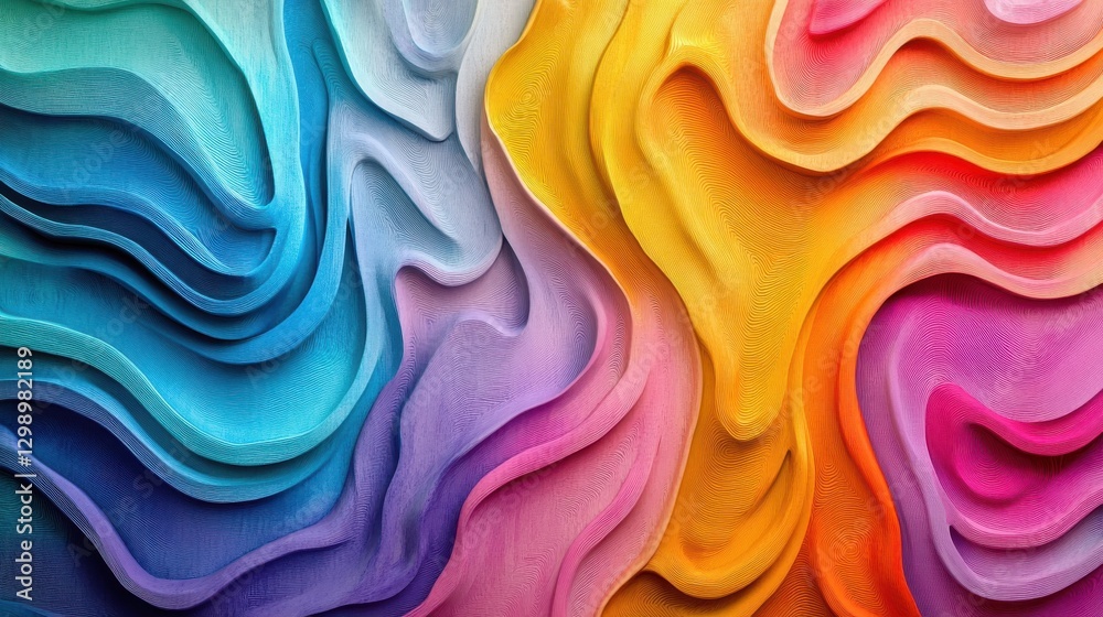 Poster vibrant abstract textures a colorful exploration of geometric forms and dynamic patterns in contempo