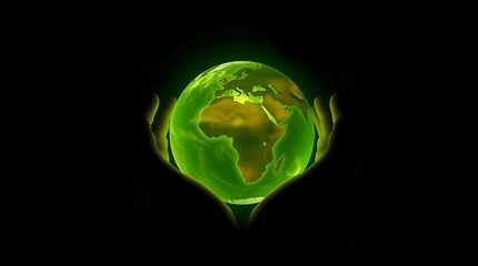 Holding our beautiful Earth in our hands reminds us of our responsibility to nurture it! Let's unite for a brighter, greener future! 