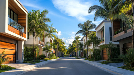 luxury villa residences with architect-designed modern townhouses