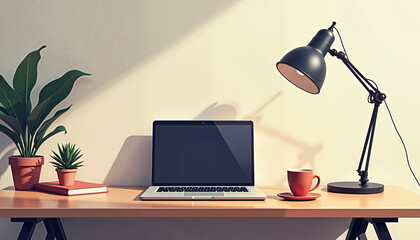  Organized Workspace Desk for Productivity and Creativity  

