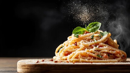 Spaghetti and meatball delight italian cuisine delicious pasta presentation rustic kitchen gourmet experience