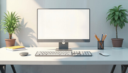  Organized Workspace Desk for Productivity and Creativity  

