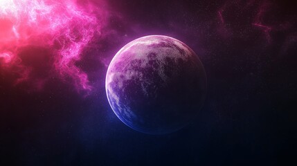 Fototapeta premium Cosmic exploration planetary discovery in outer space digital art vibrant environment abstract view