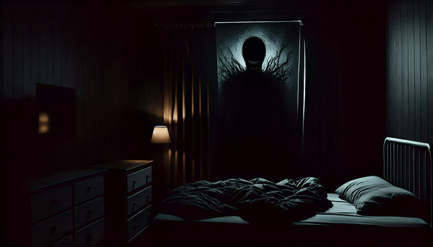 Shadow ghost, abandoned places, haunted park, haunted room, sinister, darkness