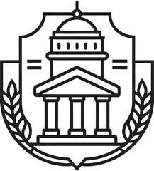 Obraz premium government-editable-stroke-outline-icon-isolated