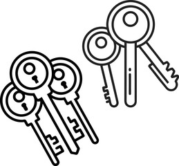 keys-editable-stroke-outline-icon-isolated