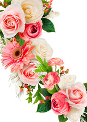 Flower Botanical Frame Frame Pink Aesthetic Watercolor Organic Element