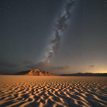 Night desert scene