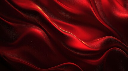 Obraz premium Red Christmas abstract background. Glowing background with golden dust, sparkles, shimmer, particles. New year mockup for celebrating. Generative ai