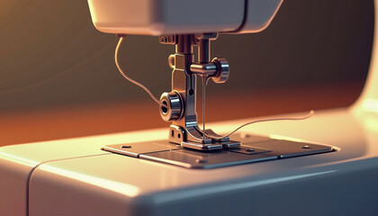  Vintage Sewing Machine Symbolizing Craftsmanship and Creativity