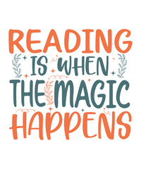 Obraz premium Cute Bookish Typography Graphic - Perfect for T-Shirts and Merch.