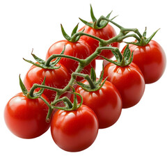 Fresh Ripe Red Cherry Tomatoes on the Vine Healthy Food Ingredient
