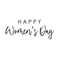 Happy Women's Day holiday banner vector illustration