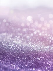 Ethereal lilac glimmer, A dazzling display of radiant sparkle and soft focus