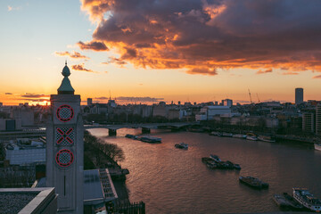 London Sunset from Sea Containers Building, Blackfriars near Southbank