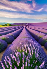 Obraz premium lavender field in provence france