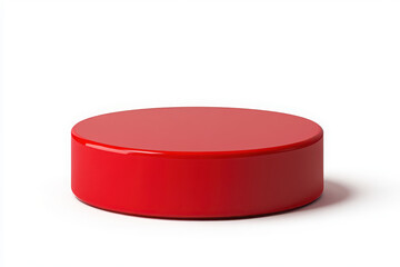 a red podium isolated on white background for awards and recognition events