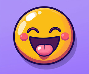 Fototapeta premium happy smiley face with smile