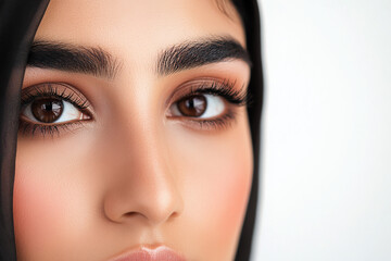 Naklejka premium Middle Eastern Arab beauty close-up